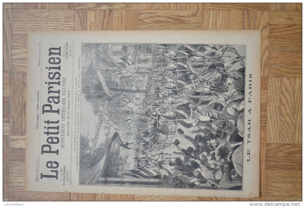 Le Petit Parisien - 11 Octobre 1896 - Le Tsar à Paris / Le Tsar Acclamé Pendant L'exécution De L'Hymne Russe - Le Petit Parisien