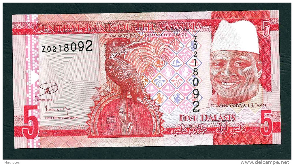 GAMBIA : 5 Delasis  - 2015 - REPLACEMENT - UNC - Gambie