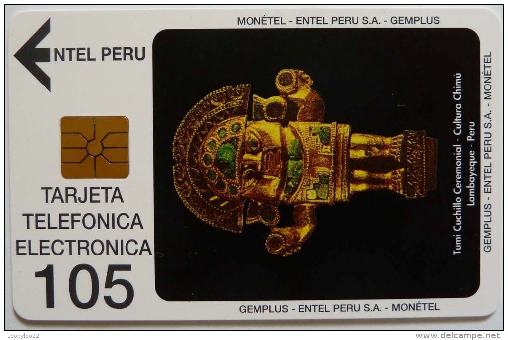 PERU - EC-2 - Entel - Gemplus - Tumi Ceremonial - 105 Units - Mint - RRR - Peru