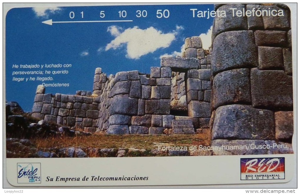 PERU - Tamura - Entel - Sample - Fortaleza - Tarjeta Telefonica - Mint - Perù