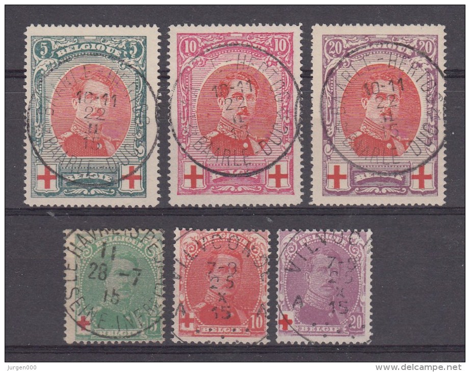 Nr 129/131, 132/134, Cote = 56 € (X00396) - 1914-1915 Croix-Rouge