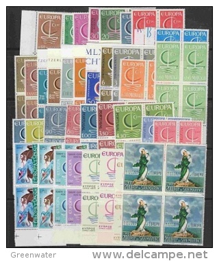 Europa Cept 1966 Year Set 19 Countries Bl Of 4 ** Mnh  (Y105) - 1966