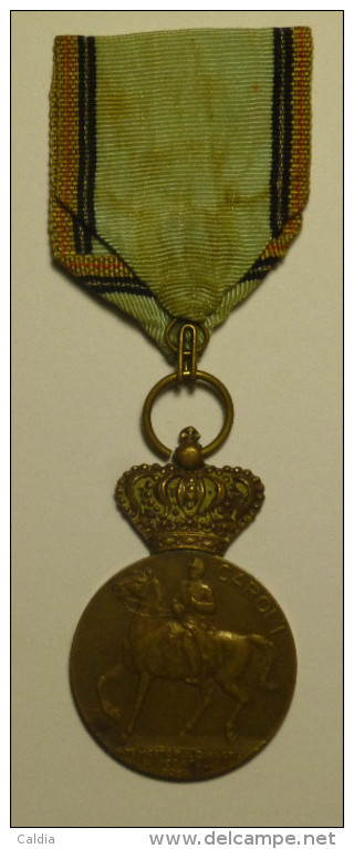 Roumanie Romania Rumänien Médaille King CAROL I MEDAL 1839 - 1939 "" Centenary Medal "" - Autres & Non Classés