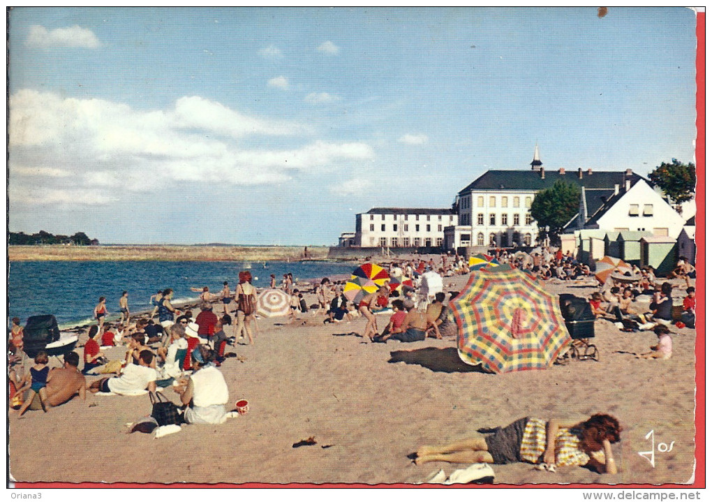 -- 44-- LE CROISIC  - LA PLAGE DE SAINT GOUSTAN ET L' ETS. HELIO MARIN DE SAINT JEAN DE DIEU--  ANIMATION -- 1968 - Le Croisic