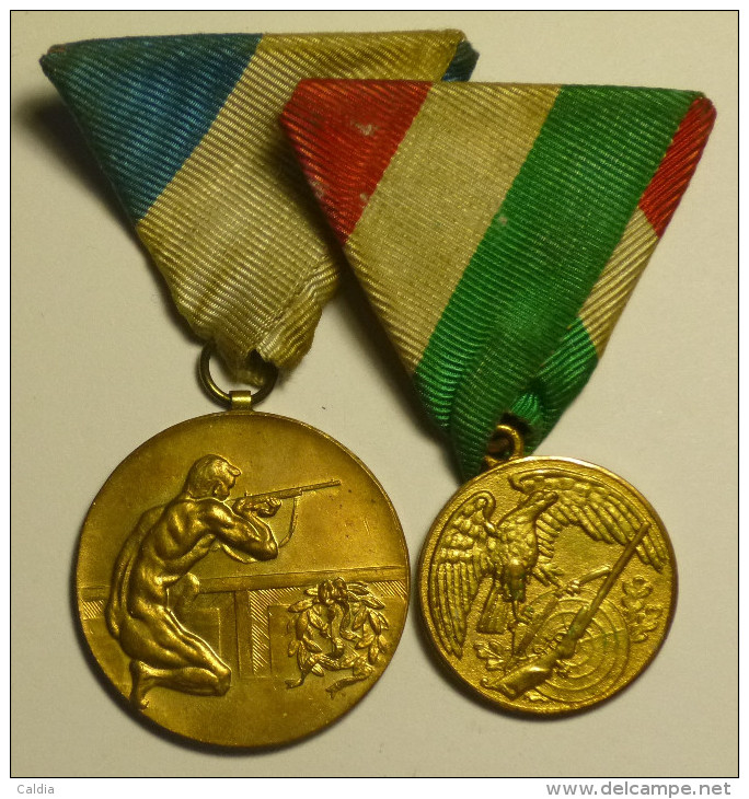 Hongrie Hungary Ungarn Athletic Contest " Pistol & Rifle Shooter 1936 / 1937 "" Bronze Medal Médaille - Autres & Non Classés