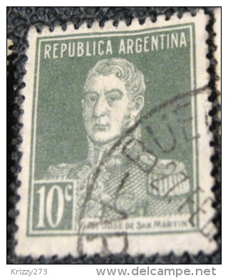 Argentina 1918 San Martin 10c - Used - Oblitérés