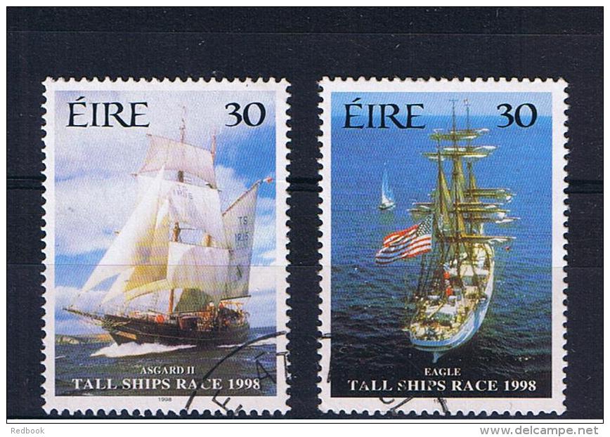 RB 1044 - 1998 Ireland Eire Used Stamps SG 1185/86 - Cutty Sark - Maritime Sailing Ship Boat - Oblitérés