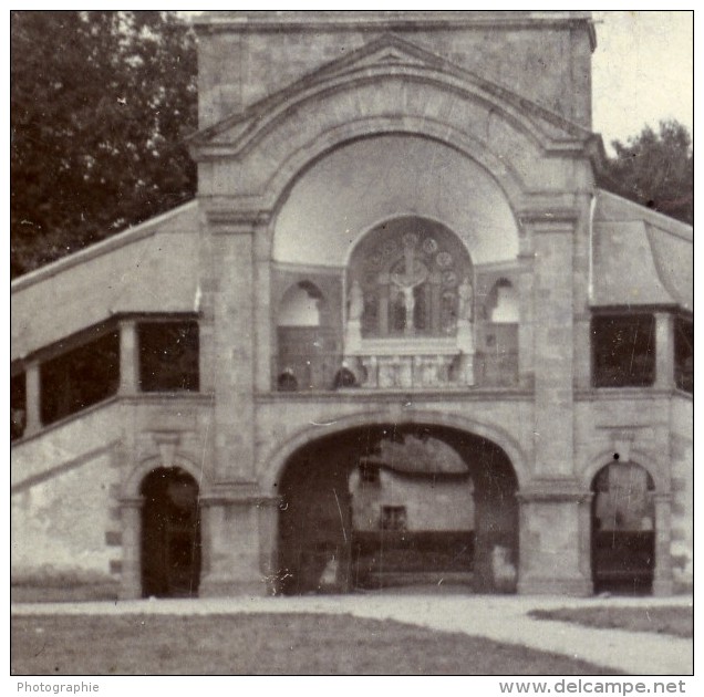 France Bretagne Sainte Anne D'Auray Scala Santa Ancienne Stereo Photo Stereoscope 1900 - Stereoscopic