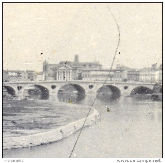 France Toulouse La Garonne Ancienne Stereo Photo Stereoscope 1900 - Stereoscopic