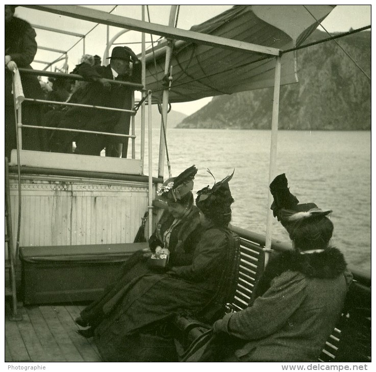 Italie Capri Vue Du Cap De L'Ile Ancienne Stereo Photo Stereoscope Possemiers 1910 - Stereoscopic