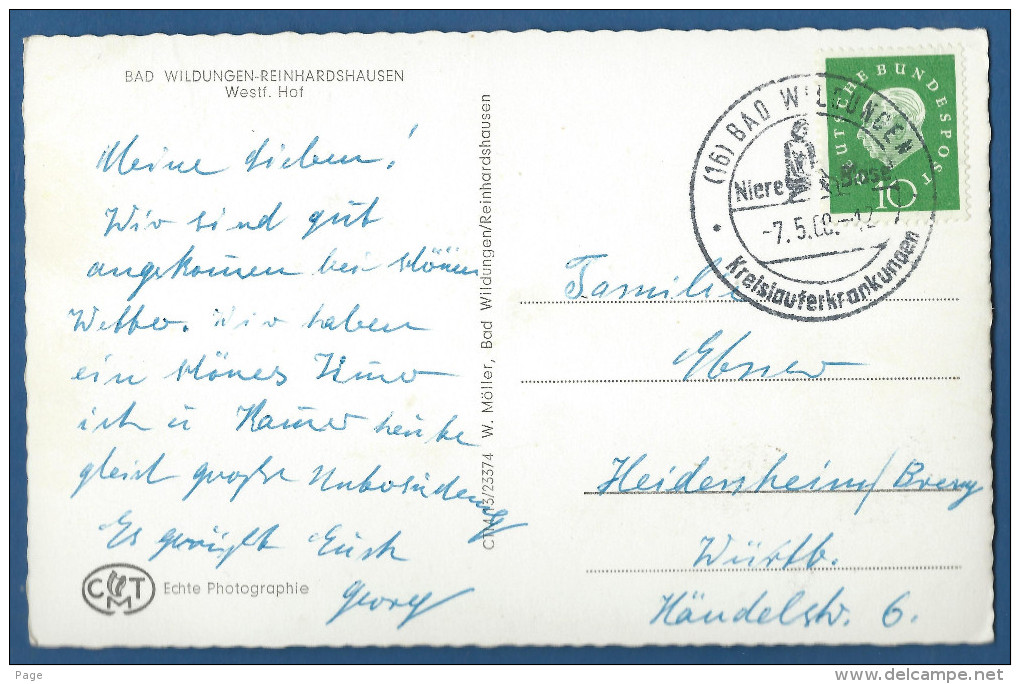 Bad Wildungen,Reinhardshausen,Westf. Hof,1960 - Bad Wildungen