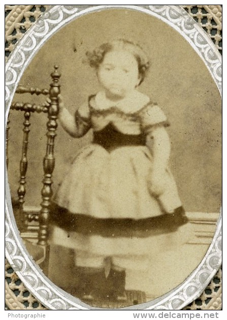 France Religion Image Pieuse Canivet Portrait Photo Albumine Sur Papier Dentelle 1870's - Devotion Images