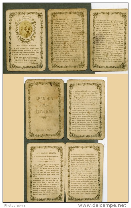 France Religion Image Pieuse Canivet Photo Albumine Sur Papier 4 Volets Bonamy 1880 - Images Religieuses