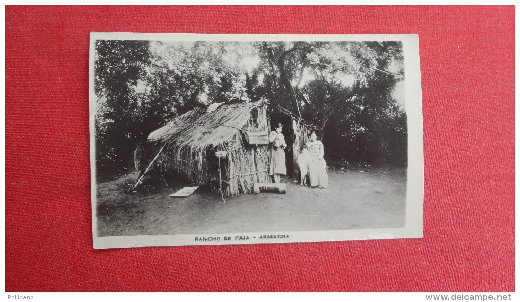 > Argentina  RPPC   Rancho De Paja------1847 - Argentine