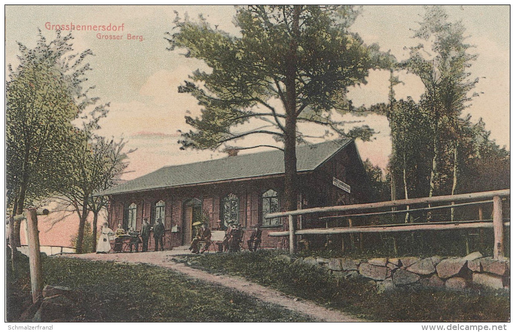 AK Restaurant Grosser Berg Baude Grosshennersdorf Gasthaus Bei Herrnhut Oderwitz Löbau Zittau Bernstadt Hirschfelde - Herrnhut