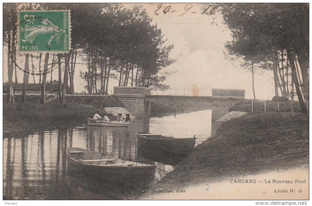 Cpa CARCANS Le Nouveau Pont - Carcans