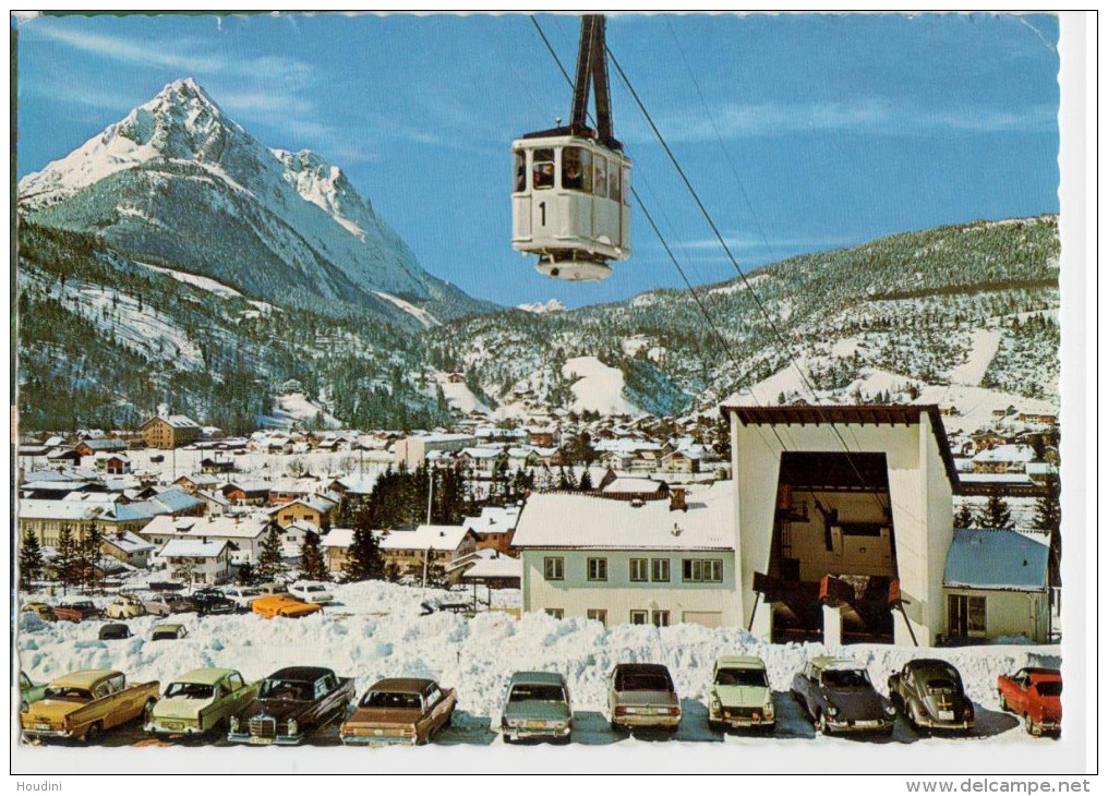 Mittenwald Karwendelbahn - Talstation Gegen Wettersteinspitze  - Old Car Cars- Volkswagen Käfer Kever Cocinelle Mercedes - Mittenwald