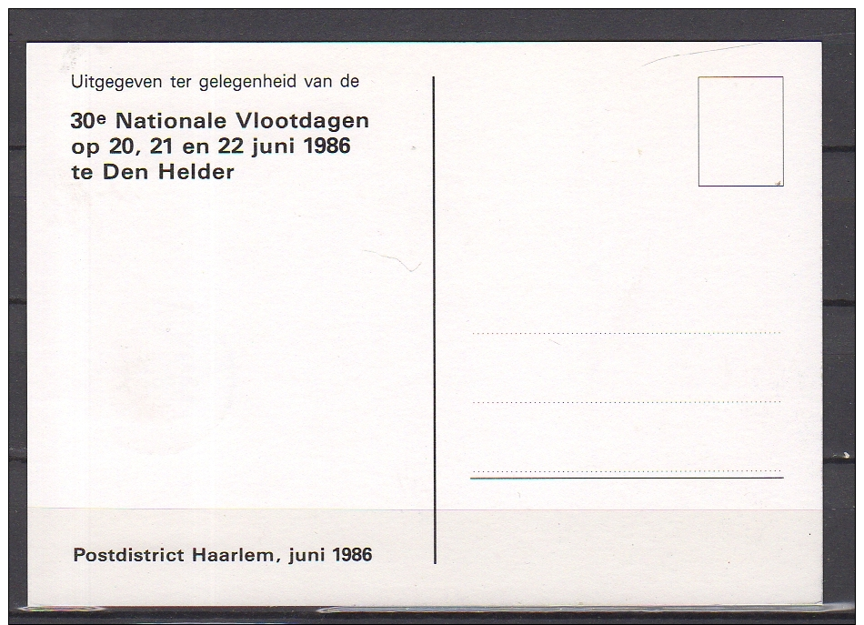 Nationale Vlootdagen Submarine 1986 (ai1) - Cartas & Documentos