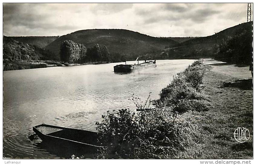 Ardennes - Ref A87- Haybes - Vue Sur La Meuse - Petit Plan  Peniche   -carte Bon Etat  - - Autres & Non Classés