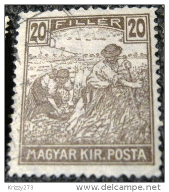 Hungary 1916 Reaper 20f - Used - Unused Stamps