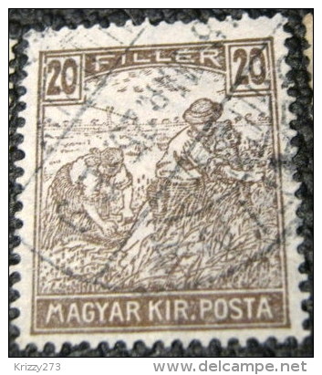 Hungary 1916 Reaper 20f - Used - Unused Stamps