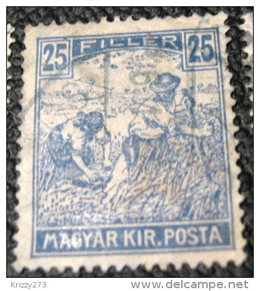 Hungary 1916 Reaper 25f - Used - Unused Stamps