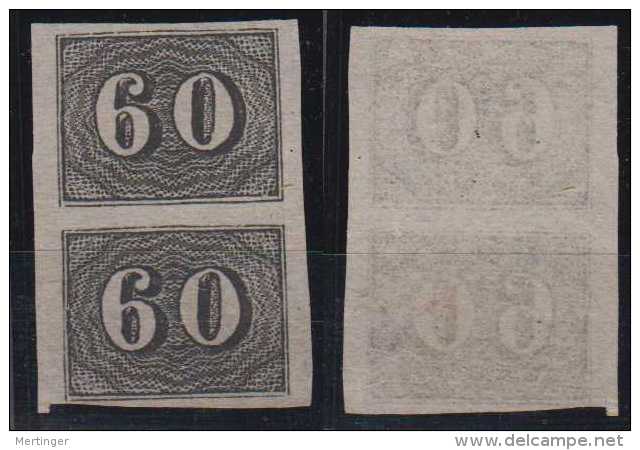 Brazil Brasil Mi# 14 (*) Mint Pair 60R Verticais - Nuevos