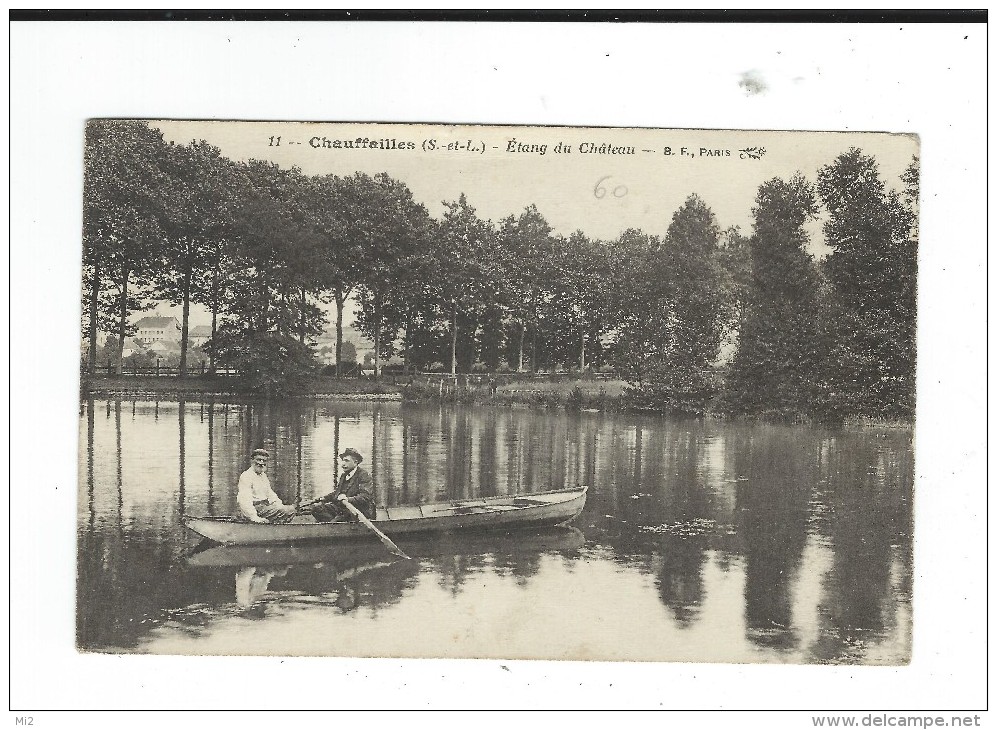 71 Chauffailles étang Du Chateau BF Paris 11circulé 1917 Animée - Altri & Non Classificati