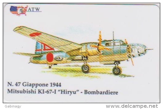 AIRPLANE - ITALY - N. 47 - MITSUBISHI - BOMBARDIERE - MILITARY - ARMY - Avions