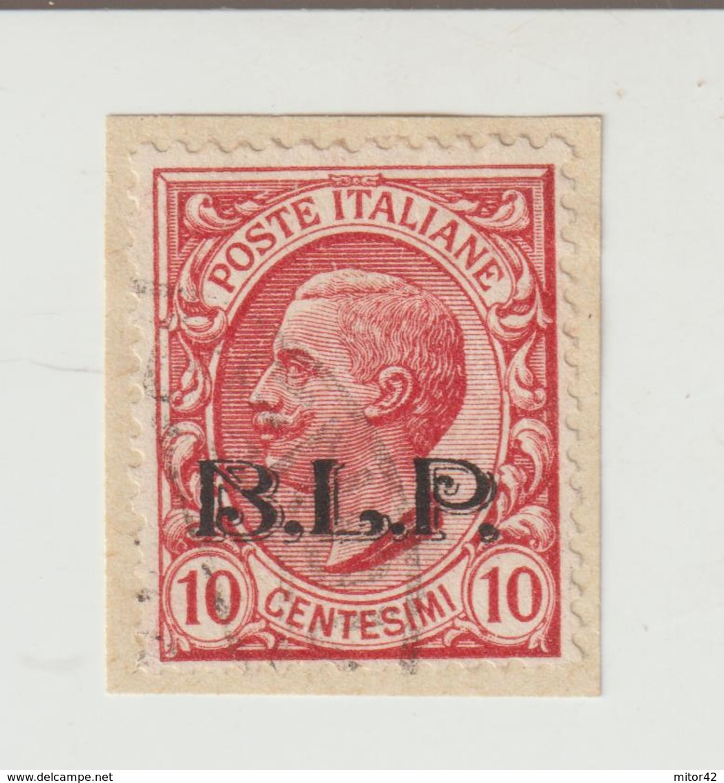 B.L.P.-10c.-2° Tipo Mm.13,80-usato-Catalogo Unificato E.100,00 - Stamps For Advertising Covers (BLP)