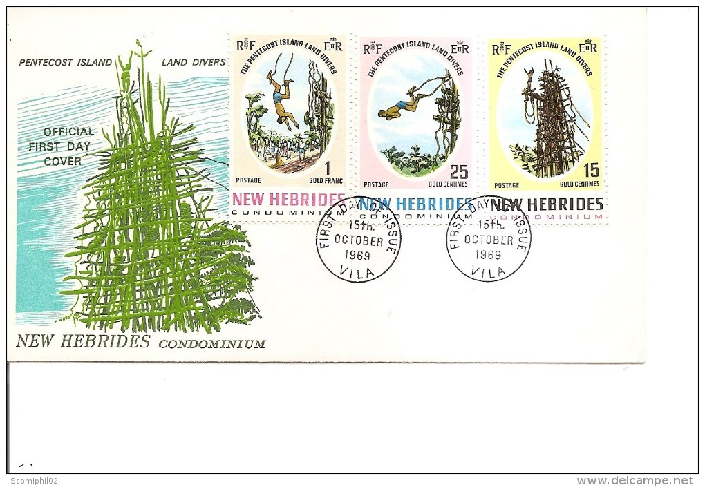 Nouvelles -Hébrides ( FDC De 1969 à Voir) - Storia Postale