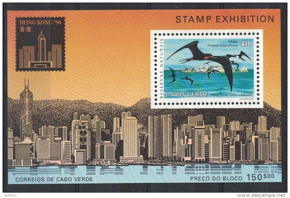 Cape Verde. Bird. Hong Kong '94. 1993. MNH SS.  SCV = 12.00 - Albatros