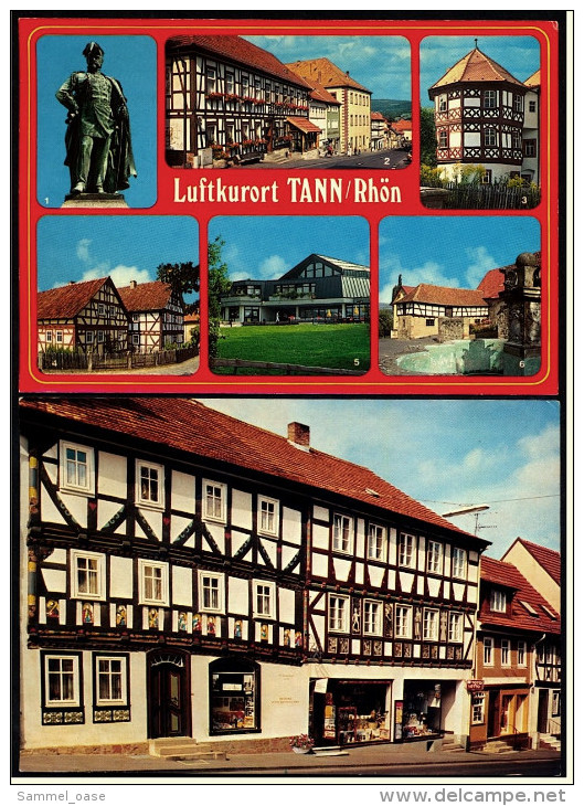 2 X Tann / Röhn  -  Elf-Apostelhaus  -  Mehrbild-Ansichtskarte  -  Ca.1980    (4343) - Rhön