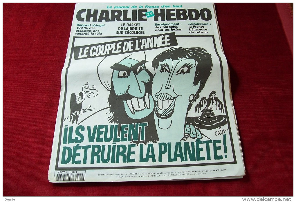 LOT DE 7 CHARLIE HEBDO  °° PETIT PRIX °°  TOUS AVEC DES  PROBLEMES VOIR DETAIL DANS LES DESCRIPTION - Lots De Plusieurs Livres