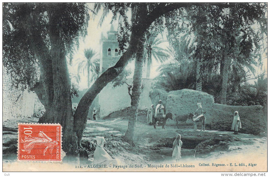 Algérie Paysage Du Sud Mosquée De  SIDI LHASSEN (Sidi-bel-Abbès (Sidilhassen)(E-L  112 Collection Régence ) * PRIX FIXE - Sidi-bel-Abbès