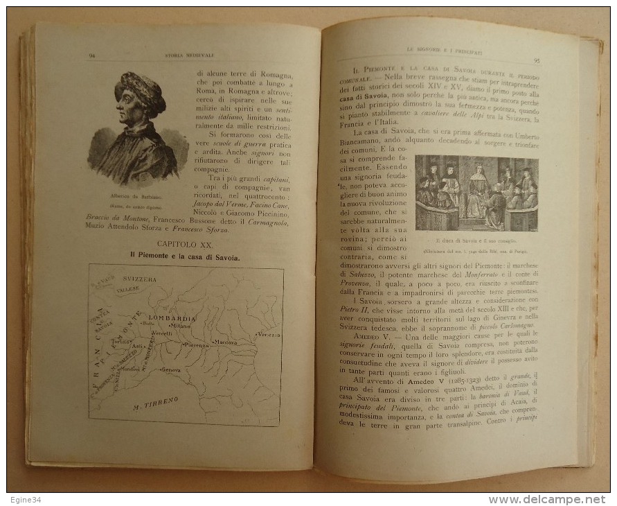 Lot 3 volumes - Albano SORBELLI - STORIA d'ITALIA Ad Uso delle Scuole Tecniche -1916- Editore Nicola Zanichelli Bologna