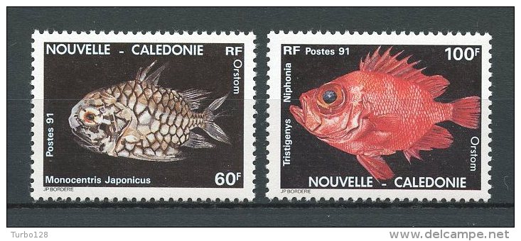 Nlle CALEDONIE 1991 N° 617/18 Neufs ** = MNH Superbes Cote 5 € Faune Poissons Fishes Fauna Animaux - Unused Stamps