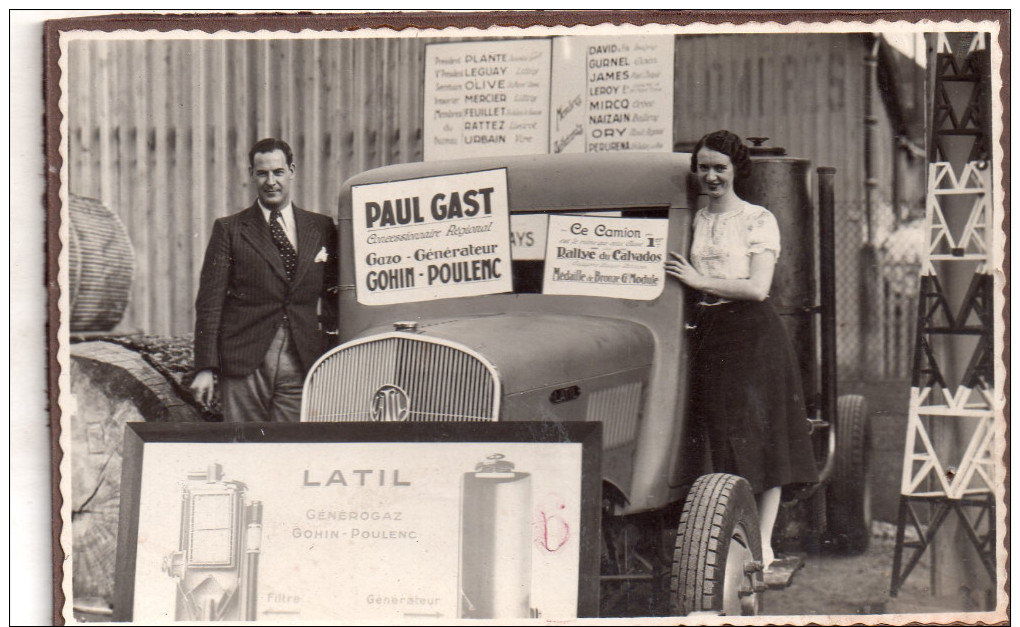 Caen 14, Veritable Photo  De " Delassalle " Foire Expo De Caen, "paul Gast, Gohin-poulenc " Camion - Caen