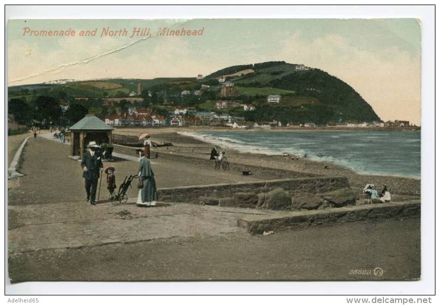 OH/ Promenade And North Hill, Minehead, Belle Epoque Scene, The Valentine - Minehead