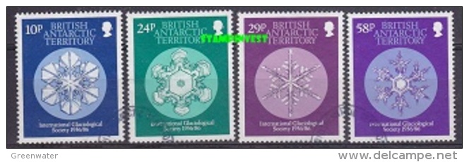 British Antarctic Territory 1986 Glaciology 4v Used (22212) - Gebruikt