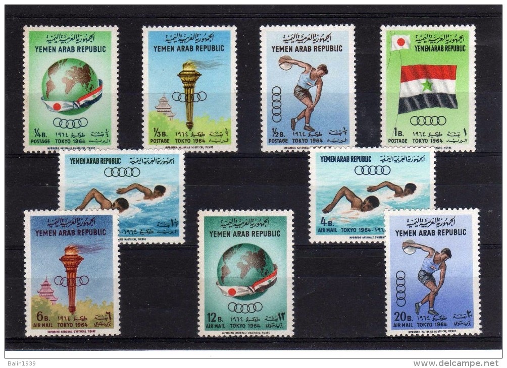 1964 - Yemen - JJOO.. De Tokyo - Mi 359-367 - MNH - Summer 1964: Tokyo