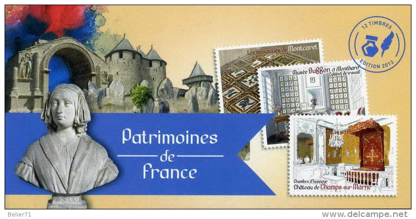 France : Carnet Autocollant N° BC 865 Xx Année 2013 (timbres N° 865 à 876)(jamais Ouvert) - Commémoratifs