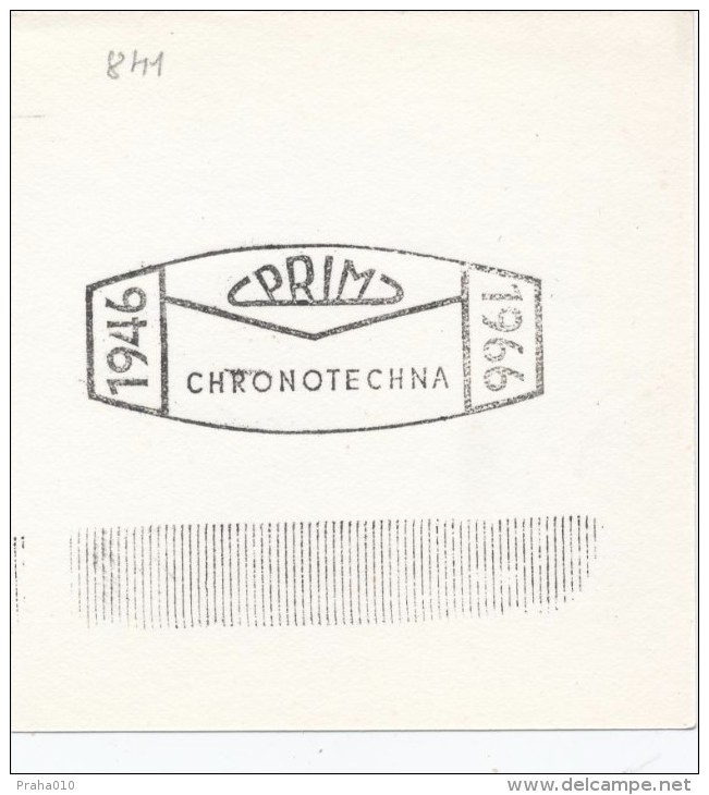 J2167 - Czechoslovakia (1945-79) Control Imprint Stamp Machine (R!): 1946 - PRIM - 1966, CHRONOTECHNA - Probe- Und Nachdrucke