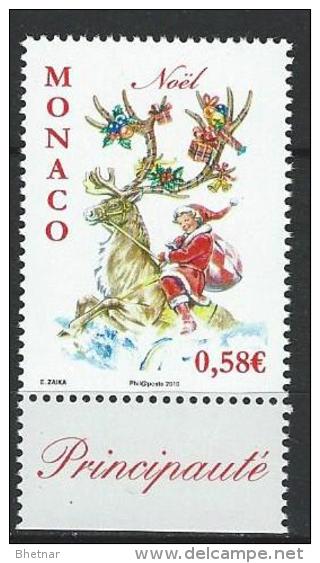Monaco YT 2755 " Noël " 2010 Neuf ** - Unused Stamps