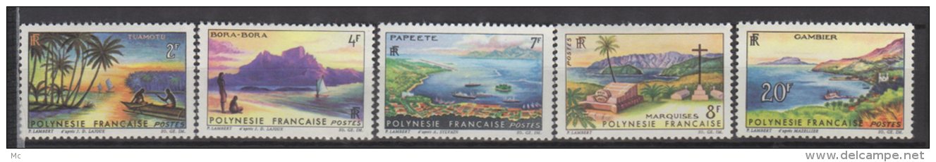 Polynésie Française N° 30 / 34 Luxe ** - Unused Stamps