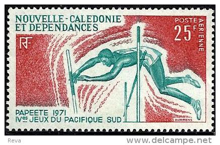 NEW CALEDONIA 25 FRANCS SOUTH PACIFIC GAMES SPORT PAPEETE JUMPING OUT OF SET MINT 1971 SG490 READ DESCRIPTION !! - Neufs