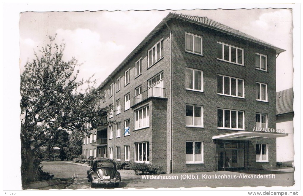 D5312     WILDESHAUSEN  : Krankenhaus-Alexanderstift ( Volkswagen Beetle, Käfer) - Wildeshausen