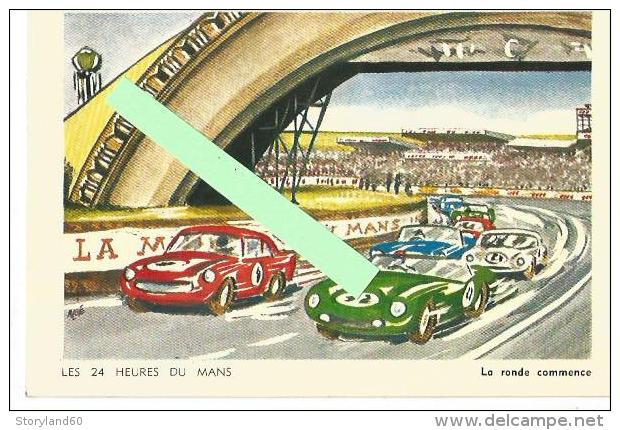 Cpsm St000188 Carte Publicitaire Des Mutuelles Du Mans , Souvenir Des "24 Heures" - Le Mans