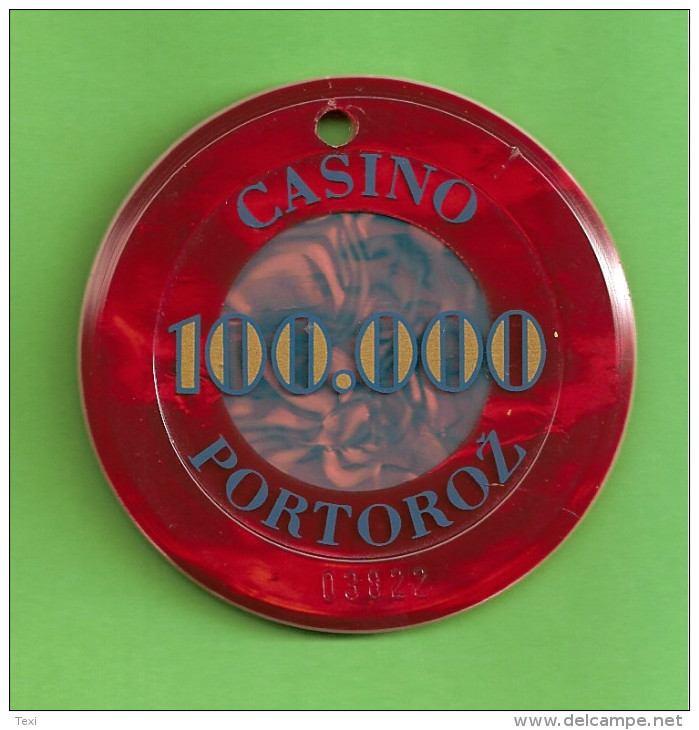 TOKEN SLOVENIA CASINO PORTOROZ 100.000 - Casino