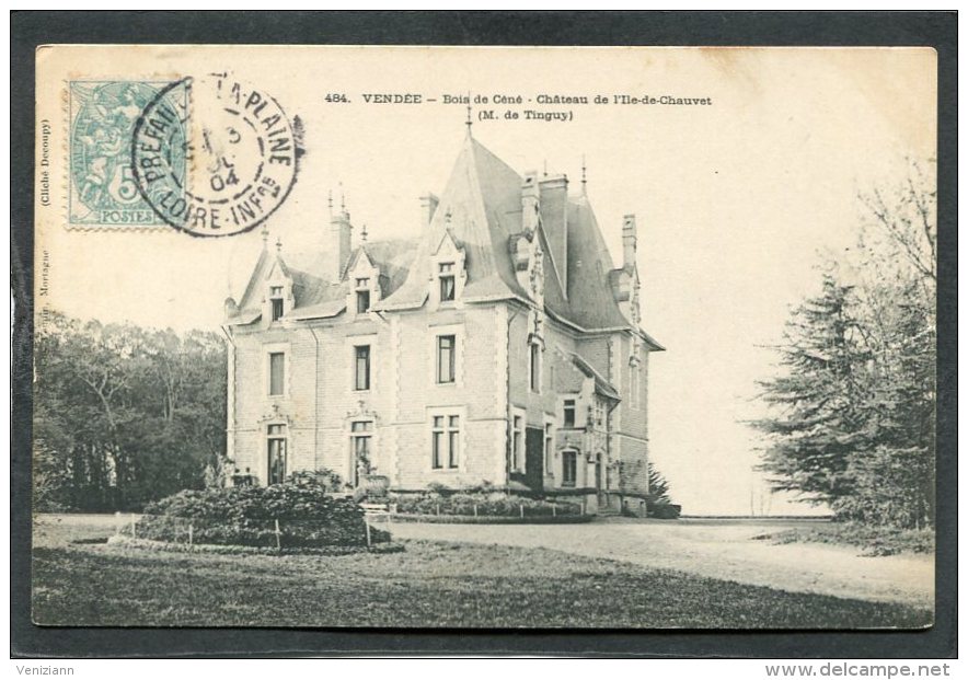 CPA - BOIS DE CENE - Château De L'Ile De Chauvet (M. De Tinguy) - Autres & Non Classés